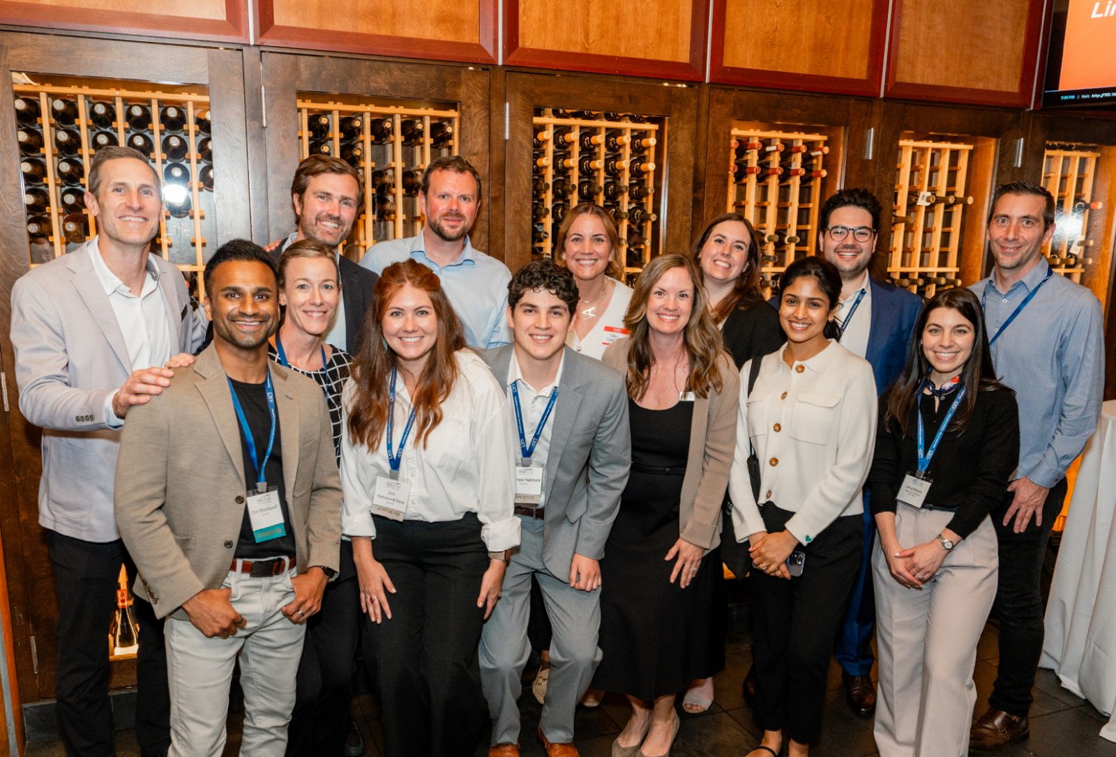 With partners at an AACI reception