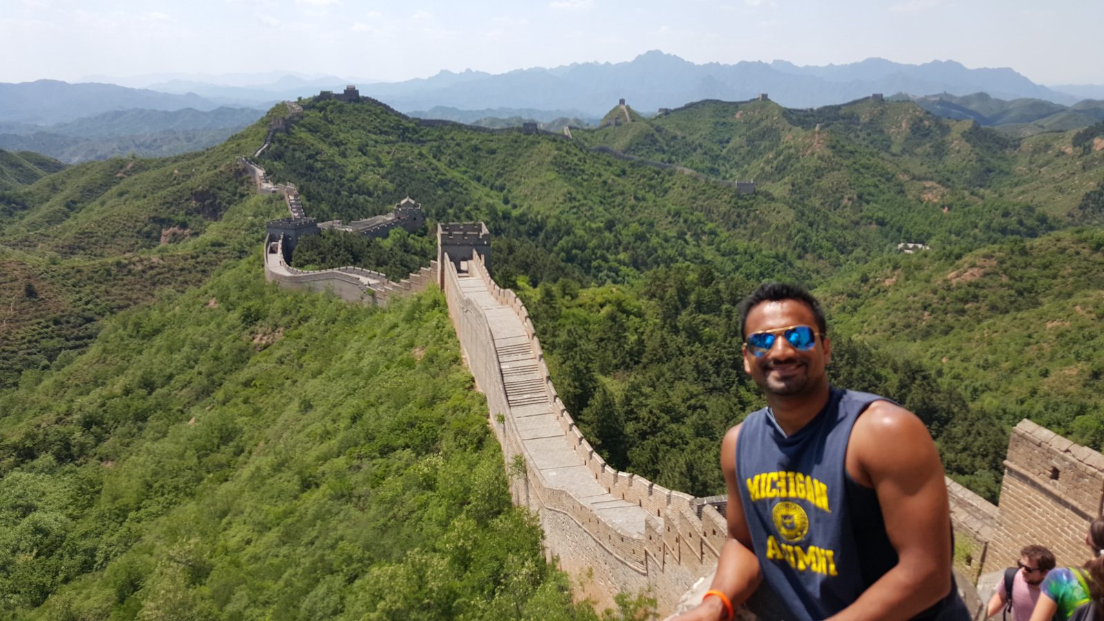 On the Great Wall of China