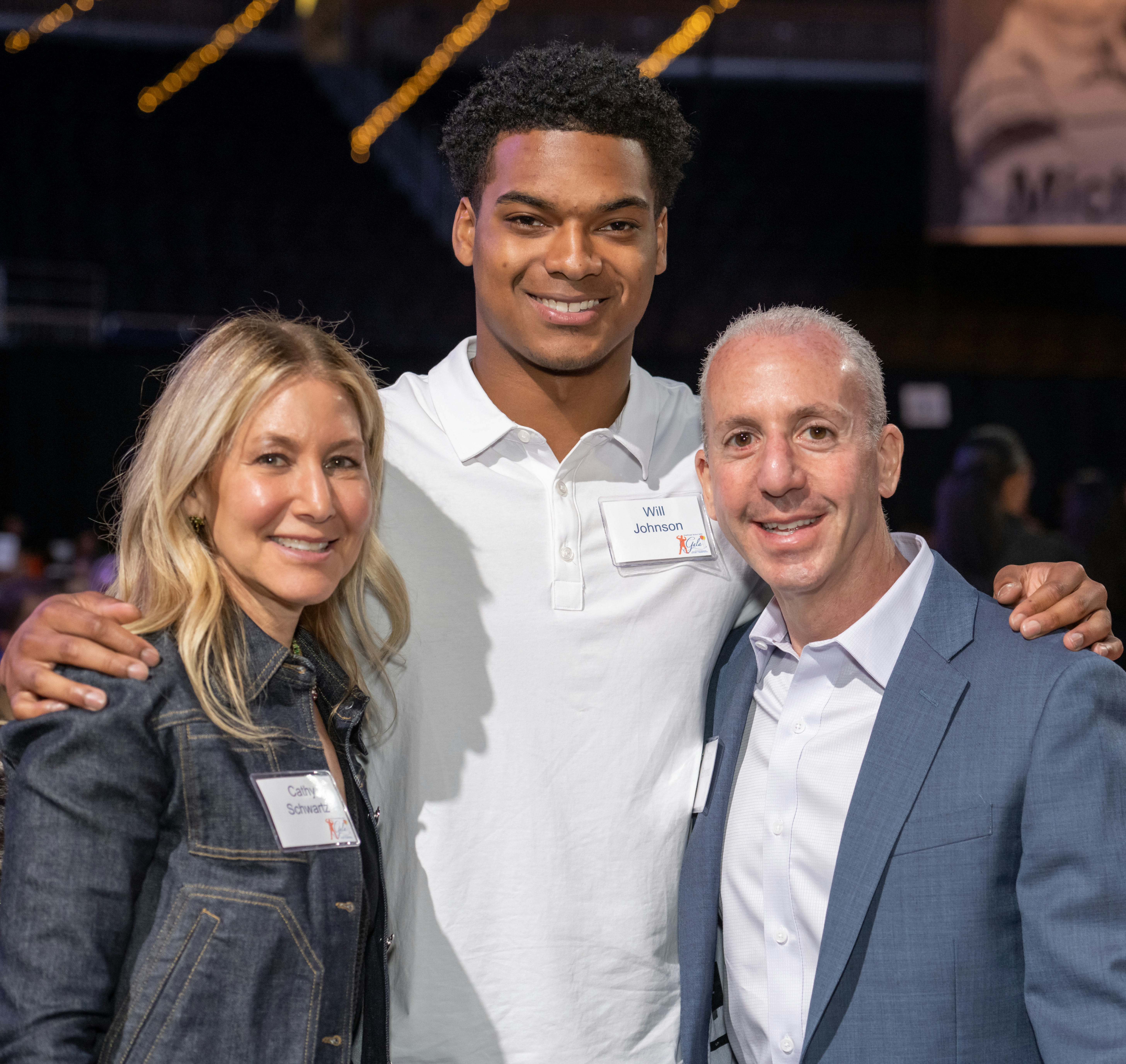 Will Johnson with supporters at a nonprofit gala
